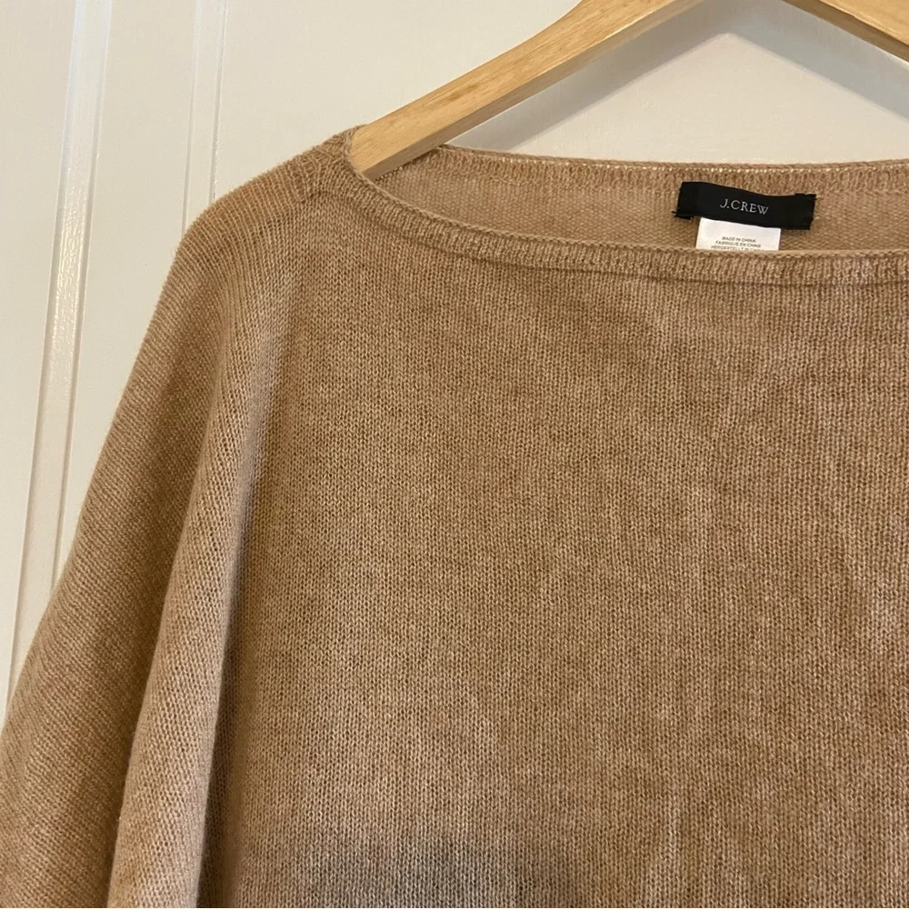 J. Crew Cashmere Blend popover poncho